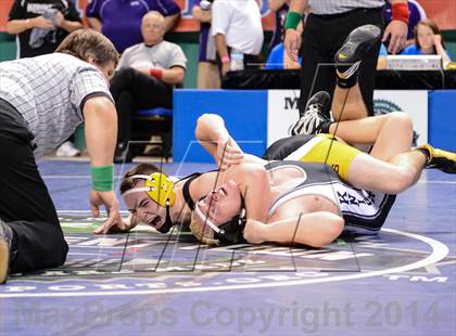 Thumbnail 1 in NCHSAA Individual Wrestling 1A Quarterfinals photogallery.
