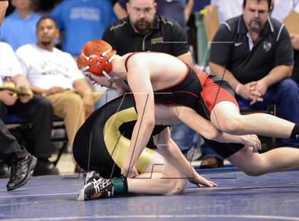 Thumbnail 2 in NCHSAA Individual Wrestling 1A Quarterfinals photogallery.