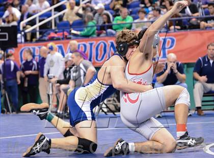 Thumbnail 2 in NCHSAA Individual Wrestling 1A Quarterfinals photogallery.