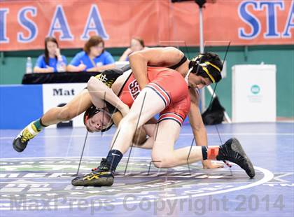 Thumbnail 2 in NCHSAA Individual Wrestling 1A Quarterfinals photogallery.