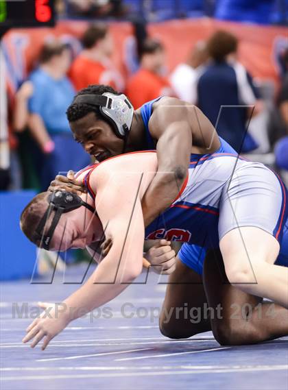 Thumbnail 1 in NCHSAA Individual Wrestling 1A Quarterfinals photogallery.