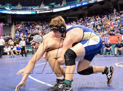 Thumbnail 1 in NCHSAA Individual Wrestling 1A Quarterfinals photogallery.