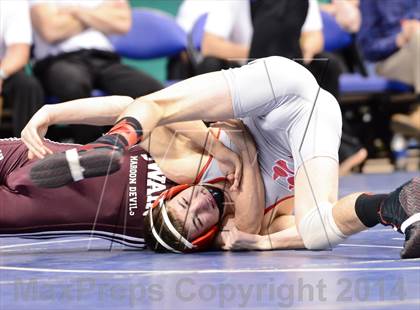 Thumbnail 1 in NCHSAA Individual Wrestling 1A Quarterfinals photogallery.