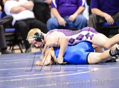 Thumbnail 3 in NCHSAA Individual Wrestling 1A Quarterfinals photogallery.