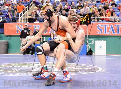 Thumbnail 2 in NCHSAA Individual Wrestling 1A Quarterfinals photogallery.