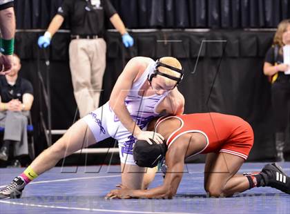 Thumbnail 1 in NCHSAA Individual Wrestling 1A Quarterfinals photogallery.