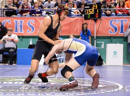 Thumbnail 1 in NCHSAA Individual Wrestling 1A Quarterfinals photogallery.