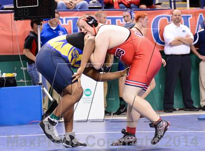 Thumbnail 3 in NCHSAA Individual Wrestling 1A Quarterfinals photogallery.