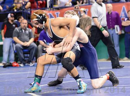 Thumbnail 2 in NCHSAA Individual Wrestling 1A Quarterfinals photogallery.