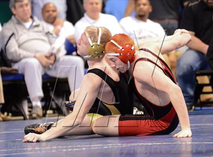 Thumbnail 1 in NCHSAA Individual Wrestling 1A Quarterfinals photogallery.