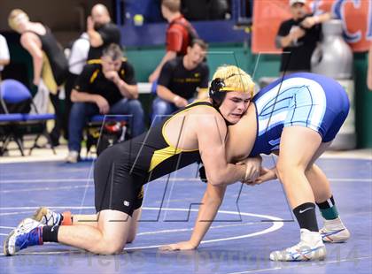 Thumbnail 2 in NCHSAA Individual Wrestling 1A Quarterfinals photogallery.