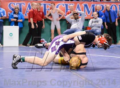 Thumbnail 1 in NCHSAA Individual Wrestling 1A Quarterfinals photogallery.