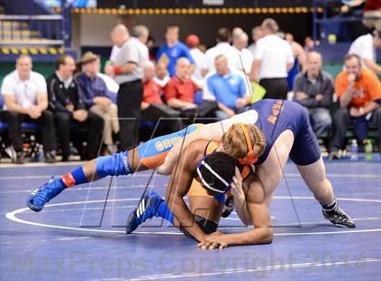 Thumbnail 1 in NCHSAA Individual Wrestling 1A Quarterfinals photogallery.