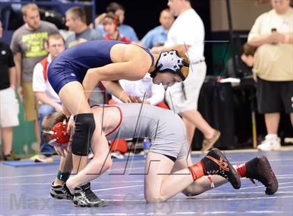 Thumbnail 2 in NCHSAA Individual Wrestling 1A Quarterfinals photogallery.