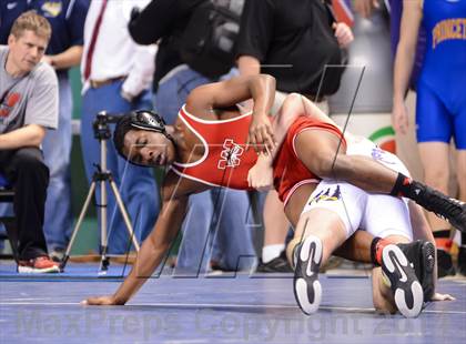 Thumbnail 2 in NCHSAA Individual Wrestling 1A Quarterfinals photogallery.