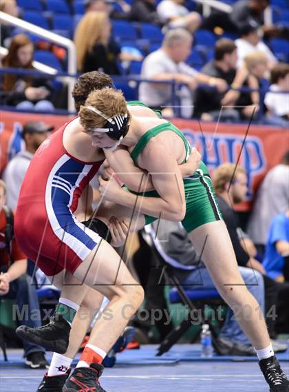 Thumbnail 2 in NCHSAA Individual Wrestling 1A Quarterfinals photogallery.