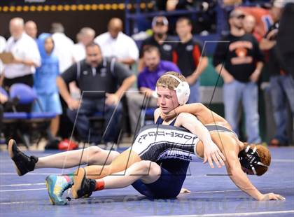 Thumbnail 2 in NCHSAA Individual Wrestling 1A Quarterfinals photogallery.