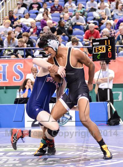 Thumbnail 2 in NCHSAA Individual Wrestling 1A Quarterfinals photogallery.