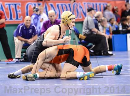 Thumbnail 2 in NCHSAA Individual Wrestling 1A Quarterfinals photogallery.
