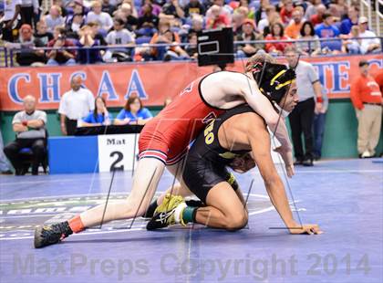 Thumbnail 1 in NCHSAA Individual Wrestling 1A Quarterfinals photogallery.