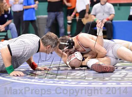Thumbnail 1 in NCHSAA Individual Wrestling 1A Quarterfinals photogallery.