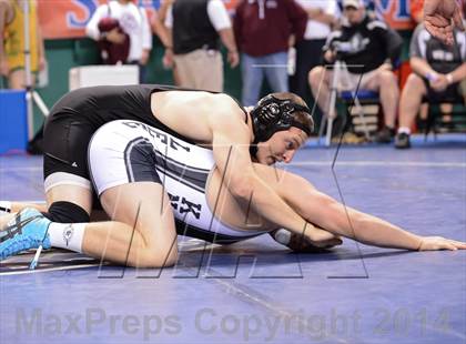 Thumbnail 2 in NCHSAA Individual Wrestling 1A Quarterfinals photogallery.