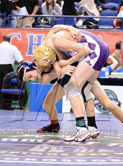 Thumbnail 1 in NCHSAA Individual Wrestling 1A Quarterfinals photogallery.