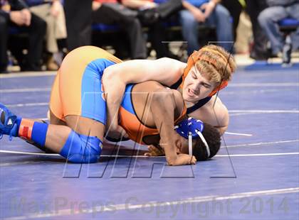 Thumbnail 1 in NCHSAA Individual Wrestling 1A Quarterfinals photogallery.
