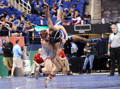 Thumbnail 2 in NCHSAA Individual Wrestling 1A Quarterfinals photogallery.