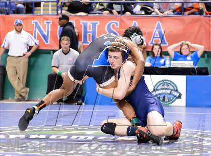 Thumbnail 3 in NCHSAA Individual Wrestling 1A Quarterfinals photogallery.