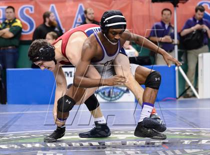 Thumbnail 2 in NCHSAA Individual Wrestling 1A Quarterfinals photogallery.