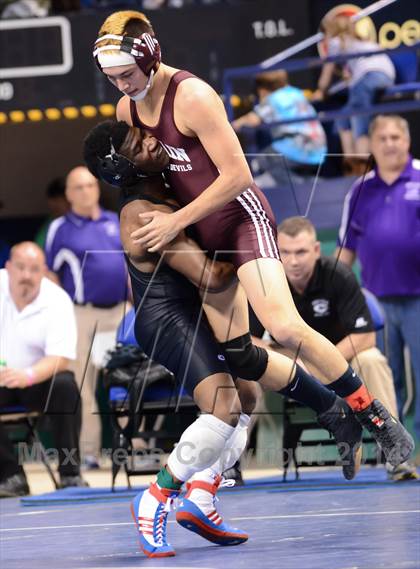 Thumbnail 2 in NCHSAA Individual Wrestling 1A Quarterfinals photogallery.