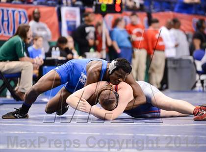 Thumbnail 2 in NCHSAA Individual Wrestling 1A Quarterfinals photogallery.