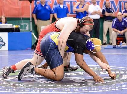 Thumbnail 1 in NCHSAA Individual Wrestling 1A Quarterfinals photogallery.