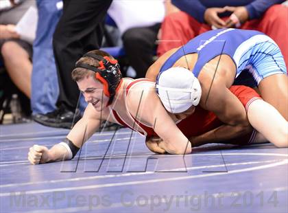 Thumbnail 2 in NCHSAA Individual Wrestling 1A Quarterfinals photogallery.