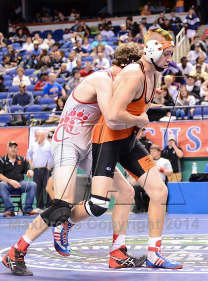 Thumbnail 1 in NCHSAA Individual Wrestling 1A Quarterfinals photogallery.
