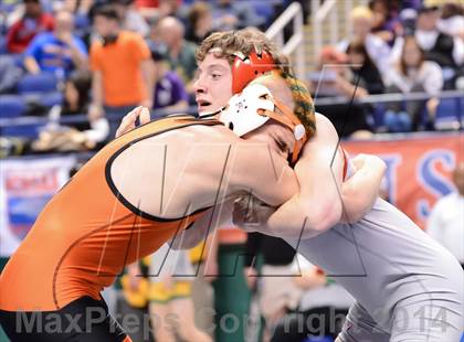 Thumbnail 1 in NCHSAA Individual Wrestling 1A Quarterfinals photogallery.