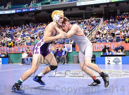 Thumbnail 1 in NCHSAA Individual Wrestling 1A Quarterfinals photogallery.