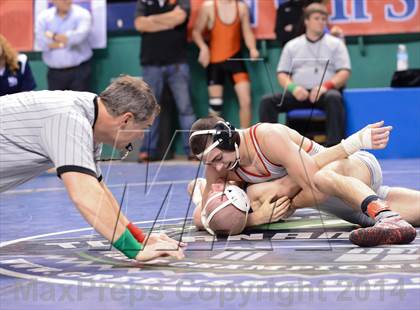 Thumbnail 2 in NCHSAA Individual Wrestling 1A Quarterfinals photogallery.