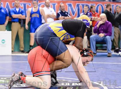 Thumbnail 1 in NCHSAA Individual Wrestling 1A Quarterfinals photogallery.