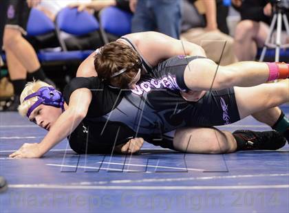 Thumbnail 2 in NCHSAA Individual Wrestling 1A Quarterfinals photogallery.