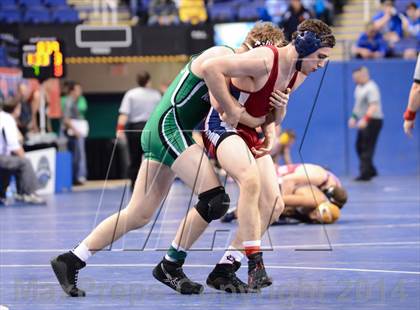 Thumbnail 3 in NCHSAA Individual Wrestling 1A Quarterfinals photogallery.