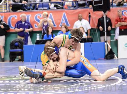 Thumbnail 1 in NCHSAA Individual Wrestling 1A Quarterfinals photogallery.