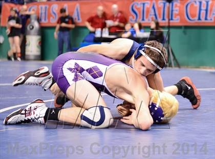 Thumbnail 2 in NCHSAA Individual Wrestling 1A Quarterfinals photogallery.