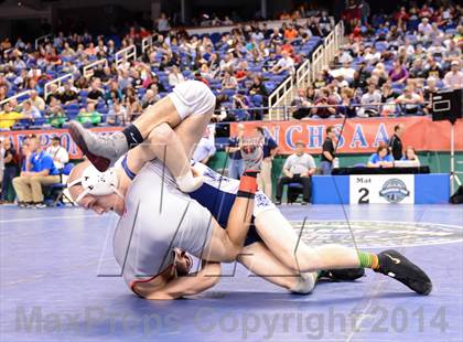 Thumbnail 2 in NCHSAA Individual Wrestling 1A Quarterfinals photogallery.