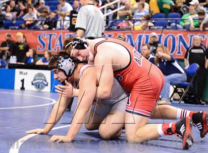 Thumbnail 1 in NCHSAA Individual Wrestling 1A Quarterfinals photogallery.