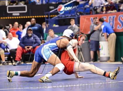 Thumbnail 1 in NCHSAA Individual Wrestling 1A Quarterfinals photogallery.