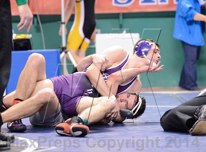 Thumbnail 1 in NCHSAA Individual Wrestling 1A Quarterfinals photogallery.