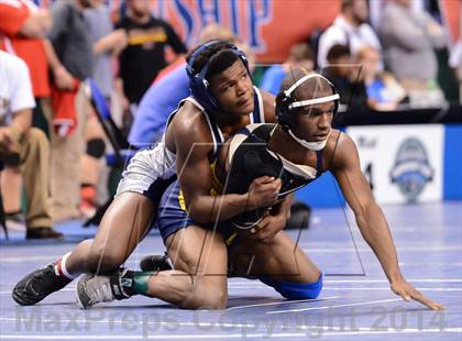 Thumbnail 2 in NCHSAA Individual Wrestling 1A Quarterfinals photogallery.