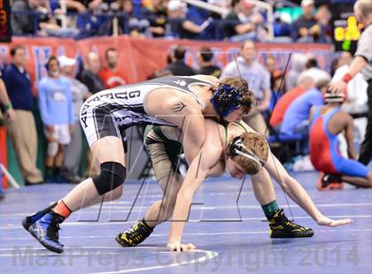 Thumbnail 2 in NCHSAA Individual Wrestling 1A Quarterfinals photogallery.